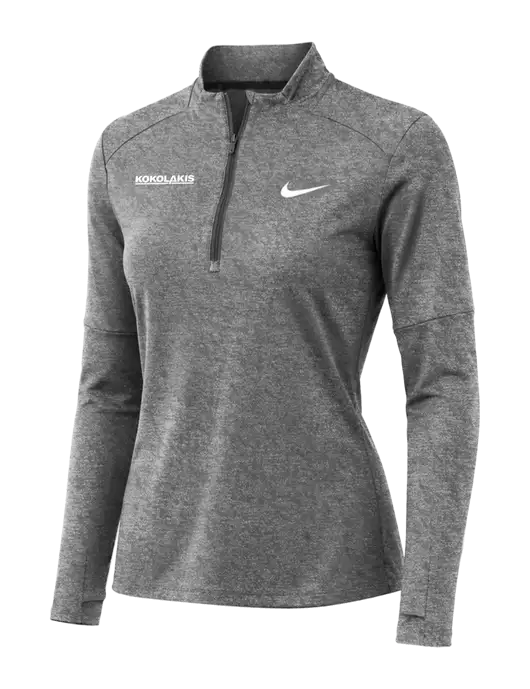 Nike Black Heather Womens Dri-FIT Element 1/2-Zip Pullover w/Kokolakis Logo