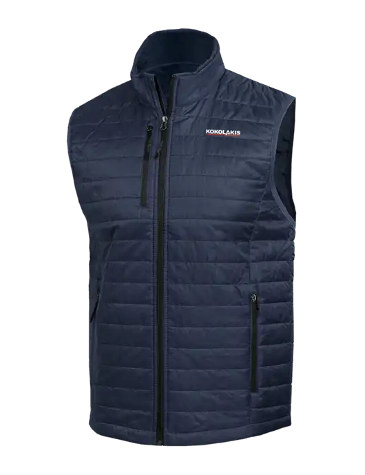 Packable Navy Puffy Vest w/Kokolakis Logo