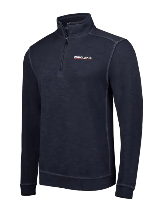 Tommy Bahama Navy Tobago Bay 1/2 Zip w/Kokolakis Logo