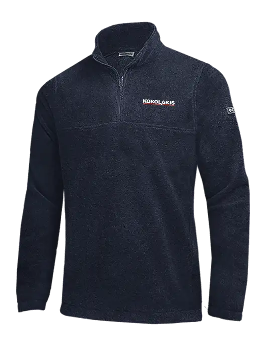 Columbia Navy Steens Mountain Fleece 1/2 Zip Pullover w/Kokolakis Logo