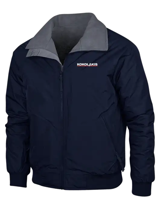 Navy/Heather Grey Classic Challenger Jacket w/Kokolakis Logo