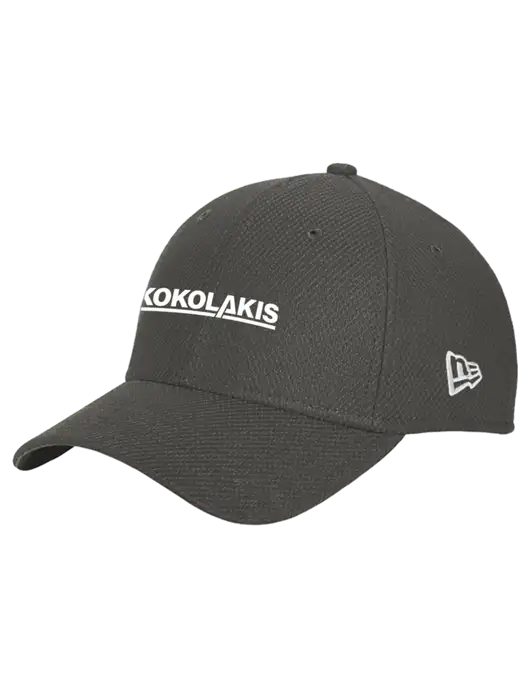 New Era Diamond Era Very Dark Grey Stretch Cap w/Kokolakis Logo