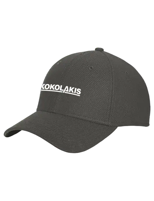 New Era Diamond Era Very Dark Grey Stretch Cap w/Kokolakis Logo