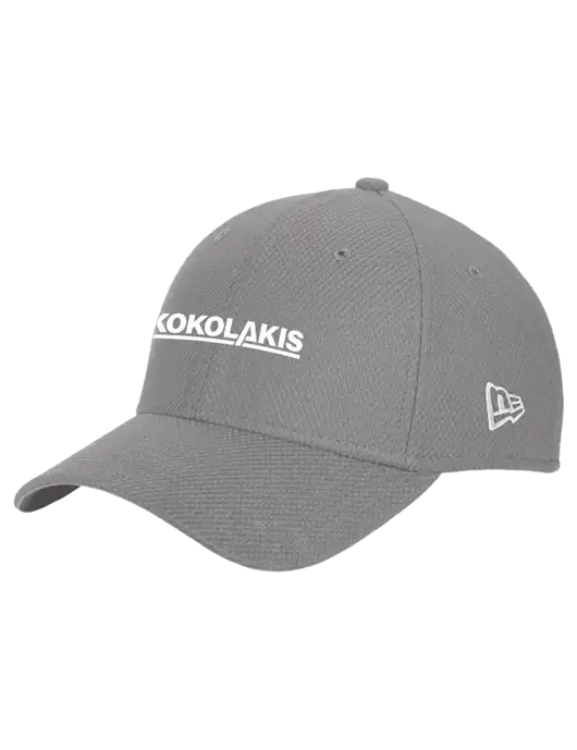 New Era Diamond Era Medium Grey Stretch Cap w/Kokolakis Logo