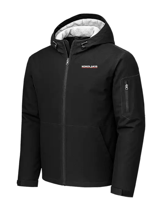Waterproof Insulated Black Jacket w/Kokolakis Logo