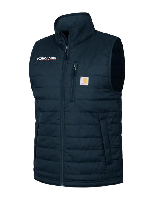 Carhartt Dark Navy Gilliam Vest w/Kokolakis Logo