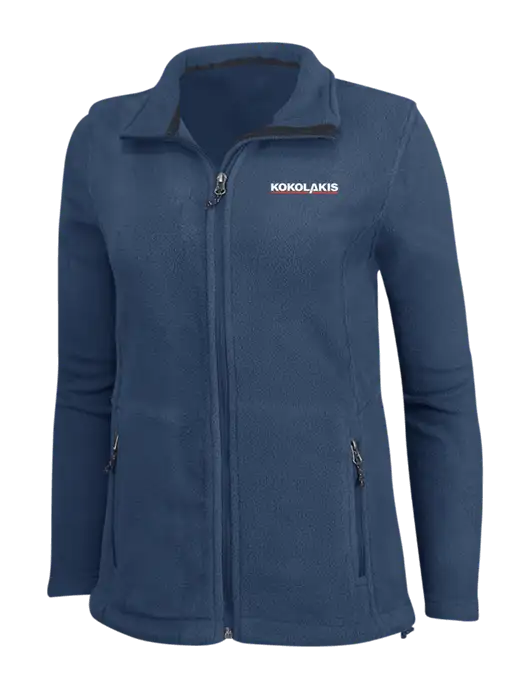 Womens Light Navy Fleece Jacket w/Kokolakis Logo