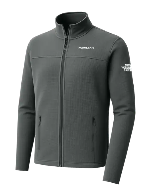 The North Face Aim Full-Zip Dark Medium Grey Fleece Jacket w/Kokolakis Logo