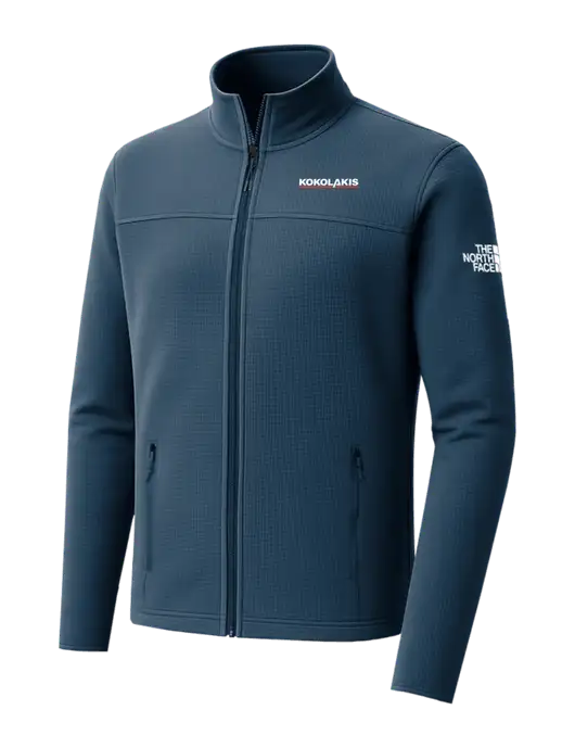 The North Face Aim Full-Zip Light Navy Fleece Jacket w/Kokolakis Logo