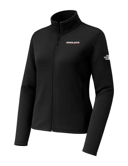 The North Face Womens Aim Full-Zip Black Fleece Jacket w/Kokolakis Logo
