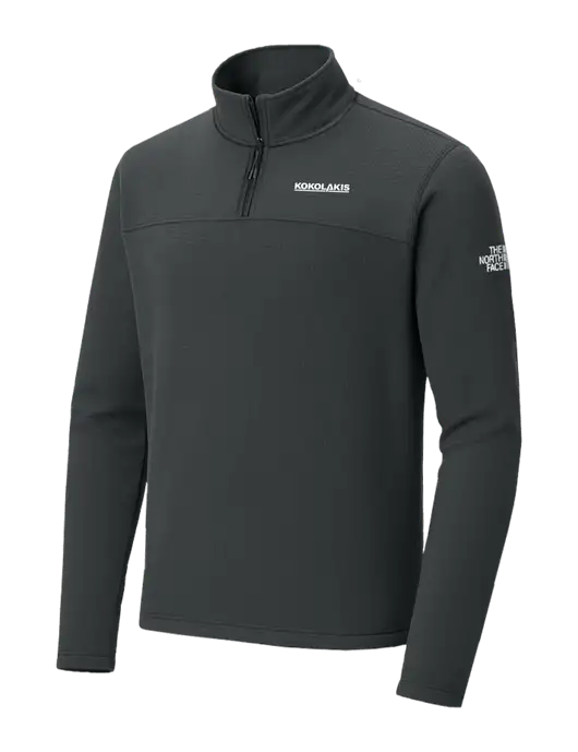 The North Face Aim 1/4-Zip Charcoal Grey Fleece w/Kokolakis Logo