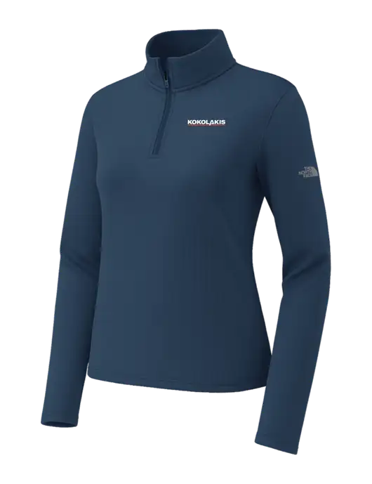 The North Face Womens Aim 1/4-Zip Dark Navy Fleece w/Kokolakis Logo