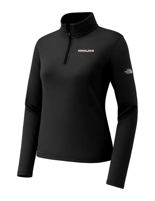The North Face Womens Aim 1/4-Zip Black Fleece w/Kokolakis Logo