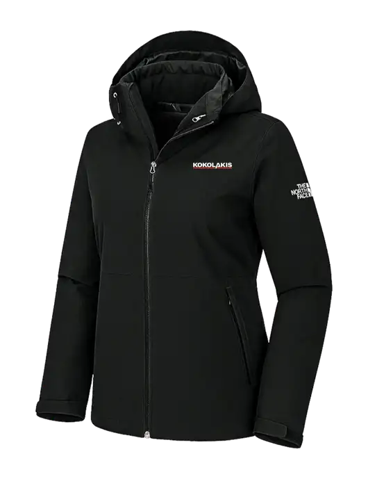 The North Face Womens Castle Valley Triclimate 3-in-1 Black Jacket w/Kokolakis Logo, Kokolakis Logo