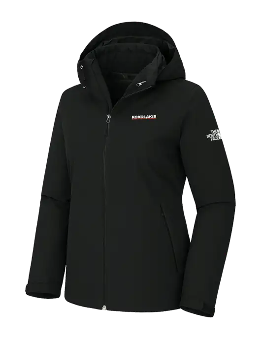 The North Face Womens Castle Valley Triclimate 3-in-1 Black Jacket w/Kokolakis Logo, Kokolakis Logo