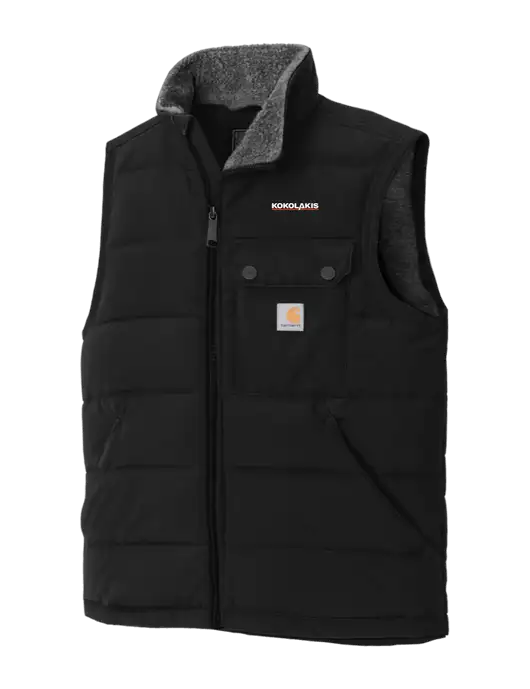 Carhartt Montana Black Insulated Vest w/Kokolakis Logo