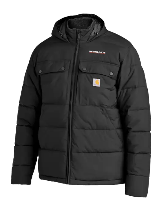 Carhartt Montana Black Insulated Hooded Jacket w/Kokolakis Logo