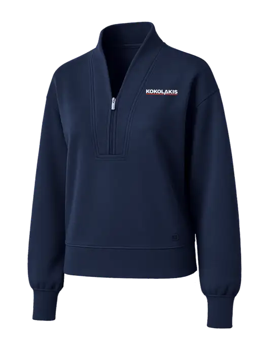 OGIO Womens Dark Navy Transcend 1/4-Zip w/Kokolakis Logo