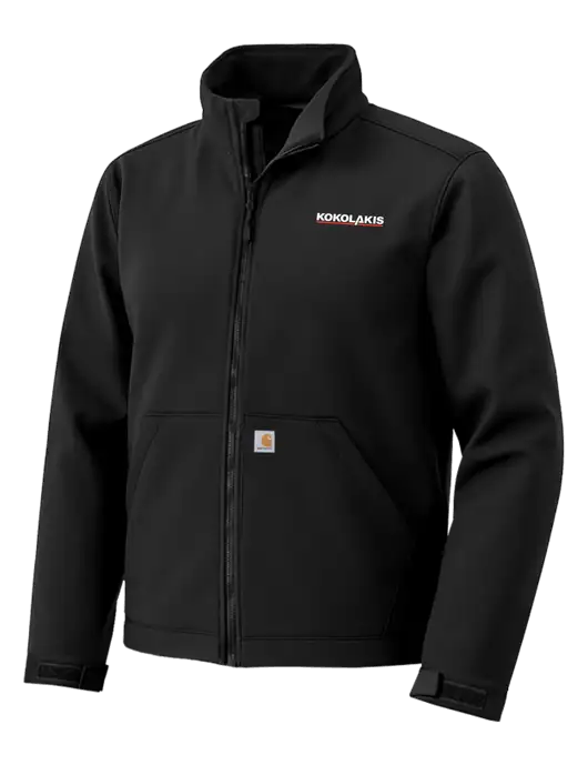 Carhartt Rain Defender Black Soft Shell Jacket w/Kokolakis Logo