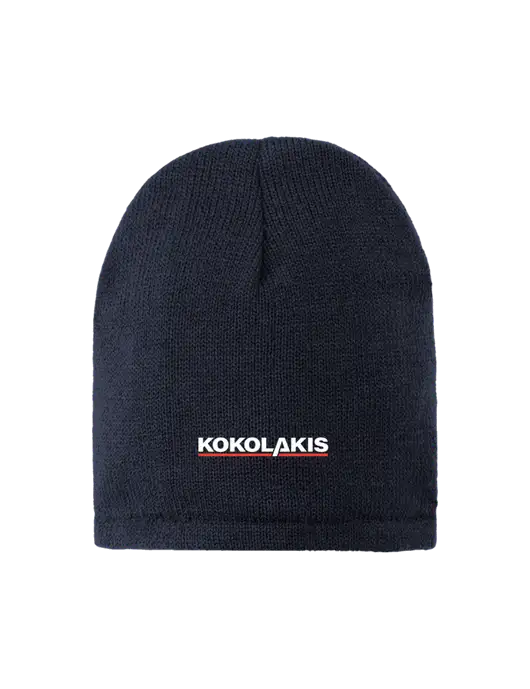 Dark Navy Fleece-Lined Beanie Cap w/Kokolakis Logo