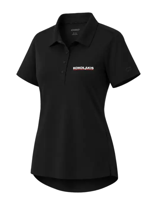 OGIO Womens Envision Black Polo w/Kokolakis Logo