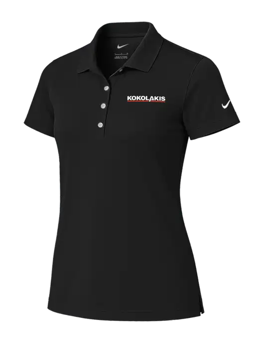 Nike Womens Black Tech Basic Dri-FIT Polo
 w/Kokolakis Logo