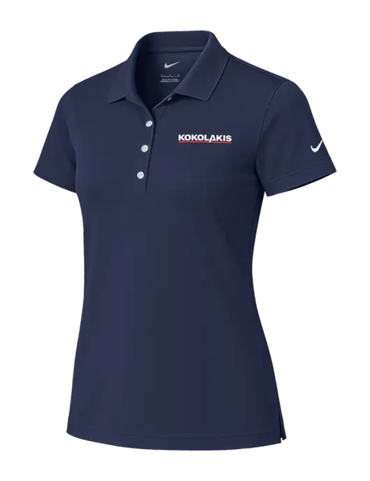 Nike Womens Dark Navy Tech Basic Dri-FIT Polo
 w/Kokolakis Logo