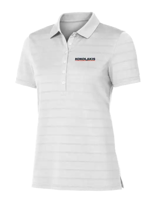 Callaway Womens Bright White Ventilated Polo w/Kokolakis Logo