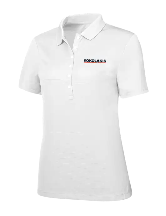 Callaway Womens Ottoman Bright White Polo w/Kokolakis Logo