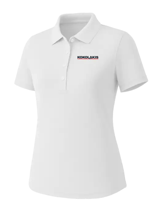 Callaway Womens Core Bright White Performance Polo w/Kokolakis Logo