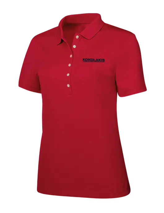 Callaway Womens Ottoman Red Polo w/Kokolakis Logo
