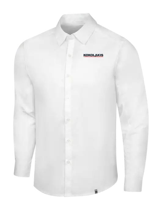 OGIO White Commuter Woven Shirt w/Kokolakis Logo