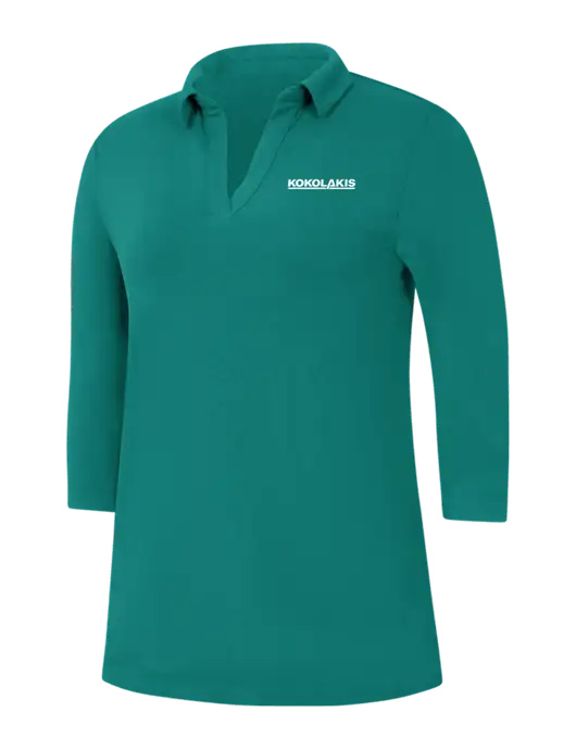 Womens Teal Luxe Knit Tunic w/Kokolakis Logo