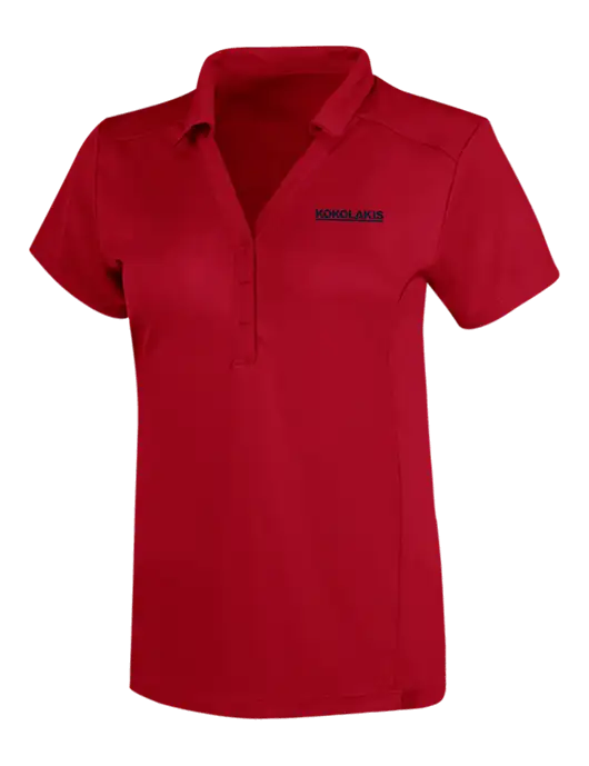 OGIO Red Womens Framework Polo w/Kokolakis Logo