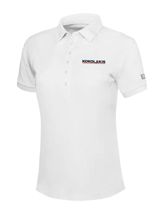OGIO Womens Bright White Jewel Polo w/Kokolakis Logo