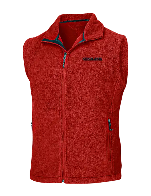 Red Fleece Vest w/Kokolakis Logo
