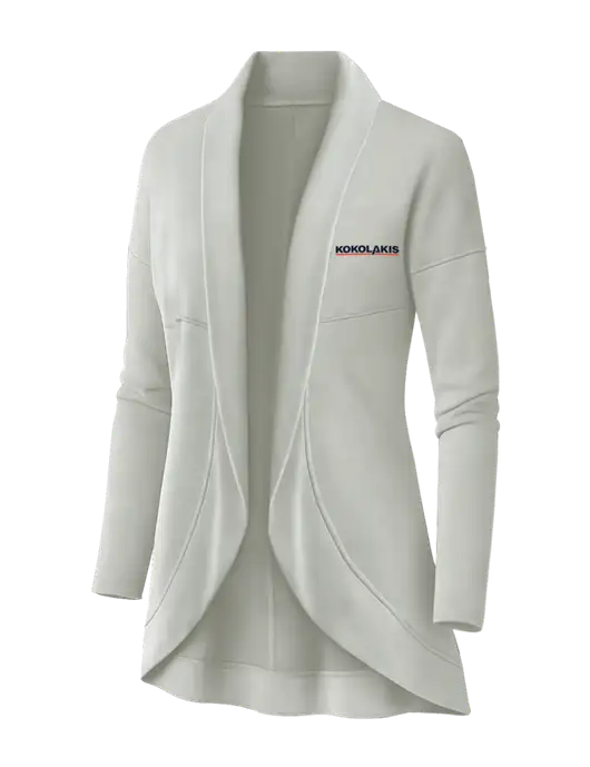 OGIO Ivory Snow Womens Luuma Cocoon Fleece w/Kokolakis Logo