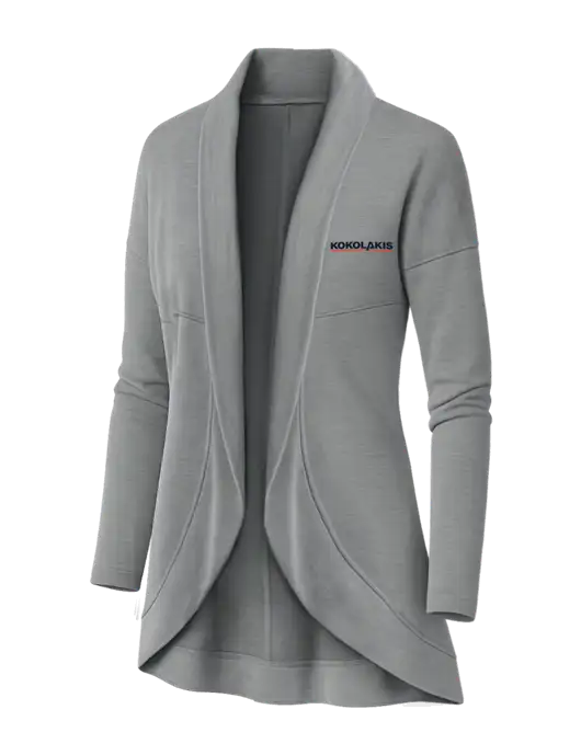 OGIO Light Grey Heather Womens Luuma Cocoon Fleece w/Kokolakis Logo
