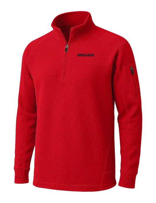 True Red Tech Fleece 1/4 Zip Pullover w/Kokolakis Logo