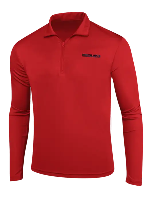 Red PosiCharge Competitor 1/4 Zip Pullover w/Kokolakis Logo