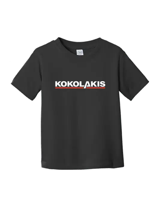 Rabbit Skins Black Toddler Fine Jersey Tee w/Kokolakis Logo