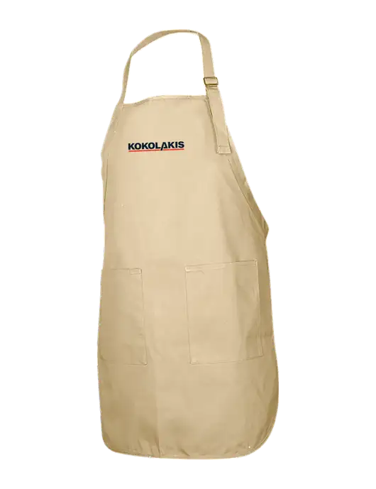 Full-Length Stone Apron With Pockets w/Kokolakis Logo