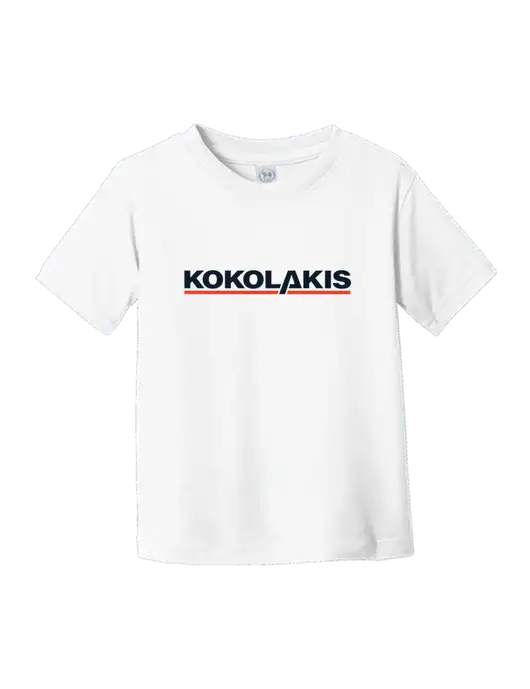 Rabbit Skins White Toddler Fine Jersey Tee w/Kokolakis Logo