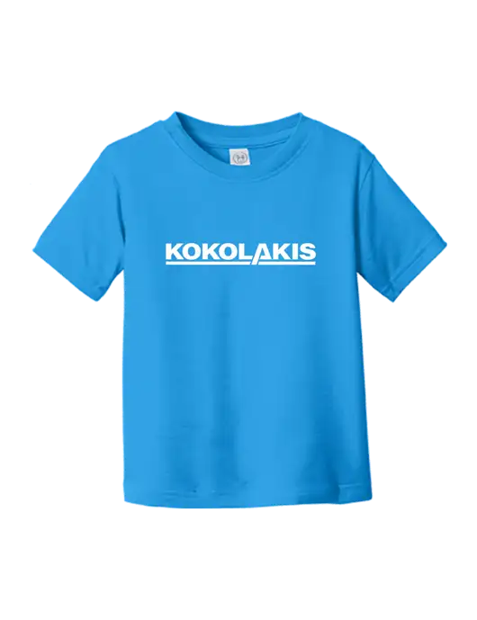 Rabbit Skins Cobalt Toddler Fine Jersey Tee w/Kokolakis Logo