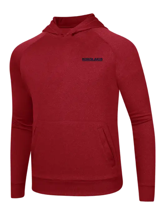 Tech True Red Fleece Hooded Sweatshirt w/Kokolakis Logo