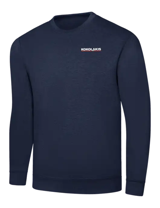 Navy 7.8 oz Ring Spun Crew Sweatshirt w/Kokolakis Logo
