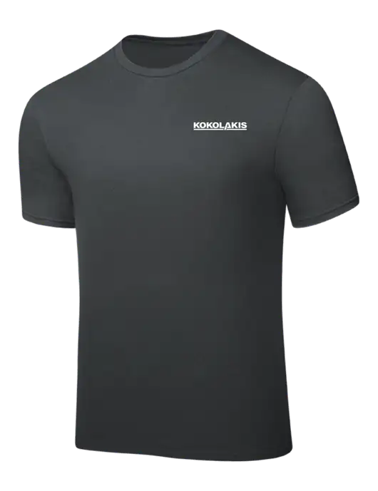 Dark Grey PosiCharge Competitor Tee w/Kokolakis Logo