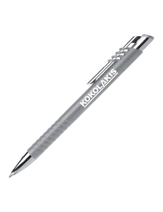Schirhart Grey Pen - Black Ink w/Kokolakis Logo