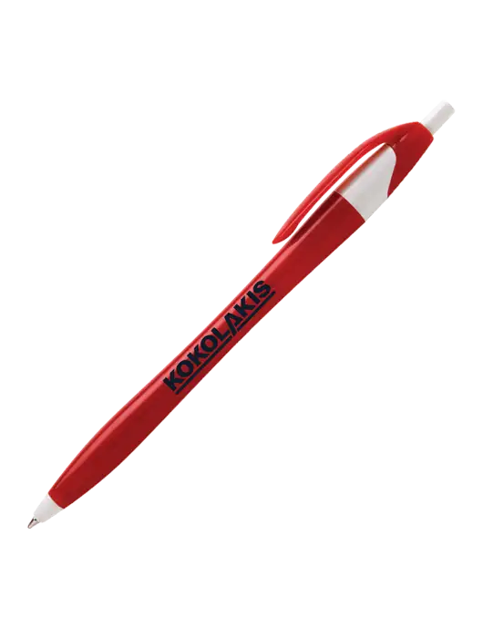 Novella Red/White Executive Pen - Blue Ink w/Kokolakis Logo
