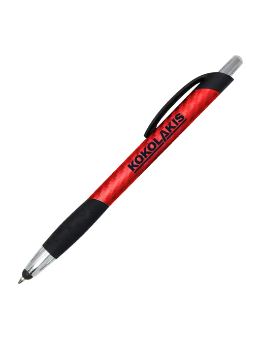 Sunray Red Stylus Pen - Black Ink w/Kokolakis Logo